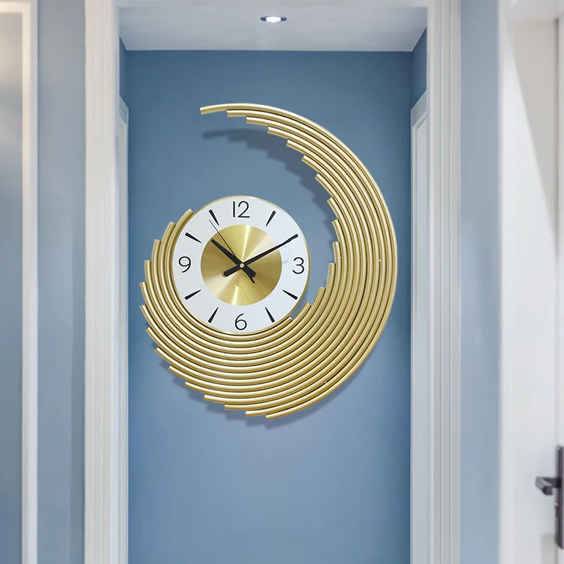 Luxury Watch Europe - Light Luxury Metal Wall Clock Large