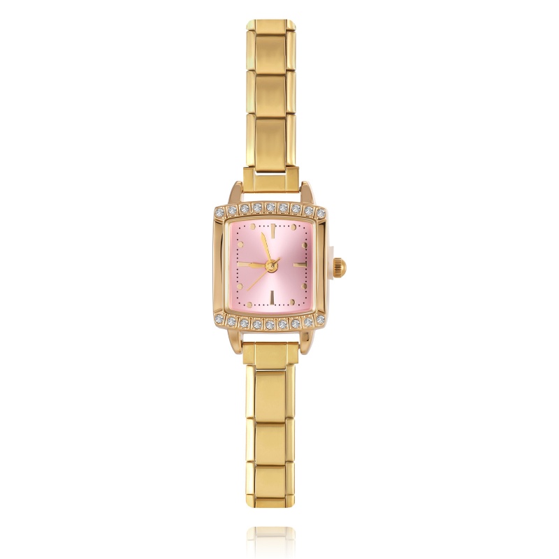 Luxury Watch Makes - Shiny Zircon Square Luxury Watch Bracelet