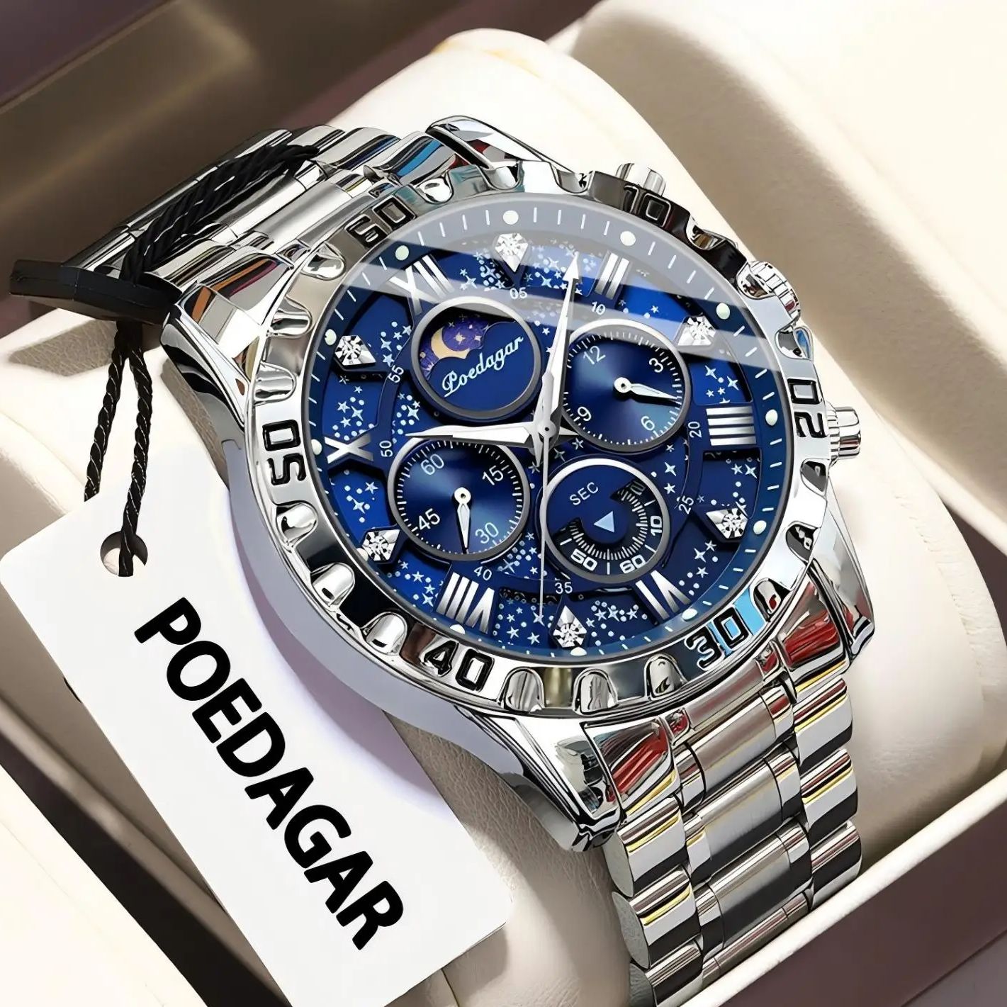 Luxury Watch Zone - POEDAGAR Luxury Fashion Man Watch Waterproof