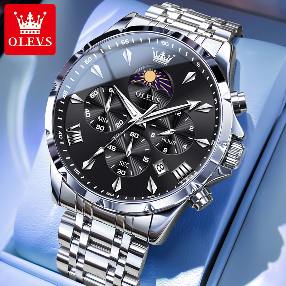 Luxury Watch Magazine - OLEVS 3653 Brand Moon Phase Calendar
