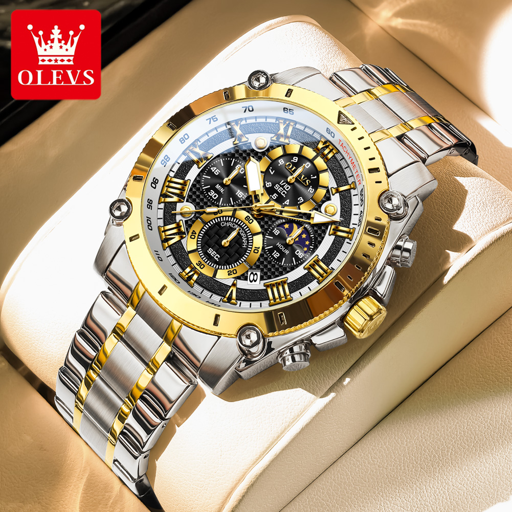 Luxury Watch Zone - OLEVS 3689 Quartz Men's Watch Multi-functional