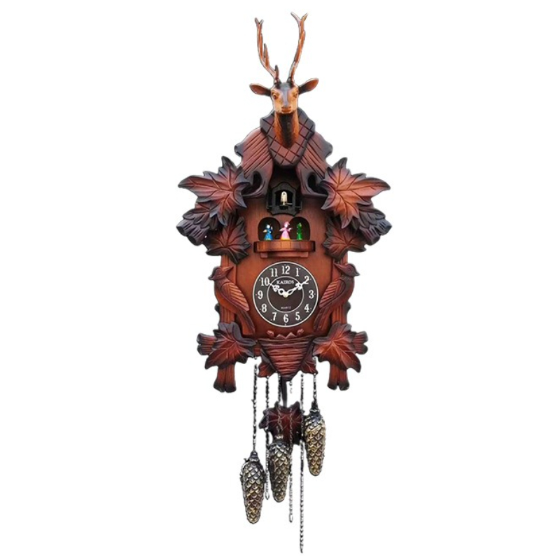 Luxury Watch Europe - Cuckoo Wall Clock Solid Wood Clocks