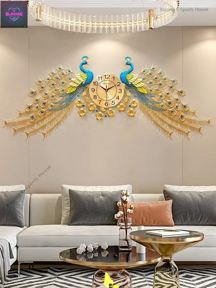 Luxury Watch Makes - make-up watch peacock wall clock living
