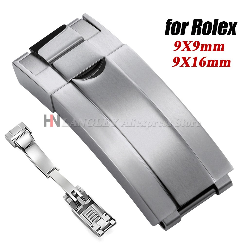 Luxury Watch Face - 9x9mm 316L Stainless Steel Double Safety