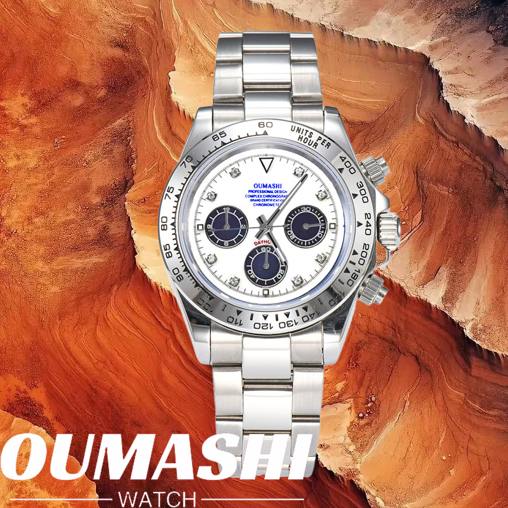 Luxury Watch Zone - Luxury VK63 Watches Sapphire Glass 316L