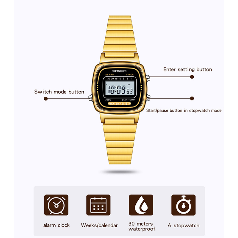 SANDA Women Golden Classic Qua - Luxury Watch Zone review and price