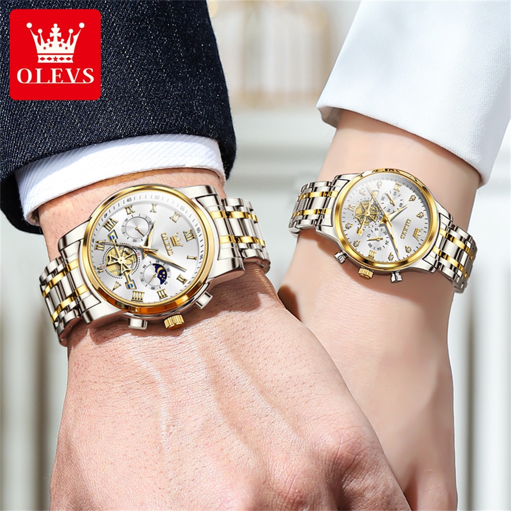 OLEVS Quartz Couple Watch Luxu - Luxury Watch Zone review and price