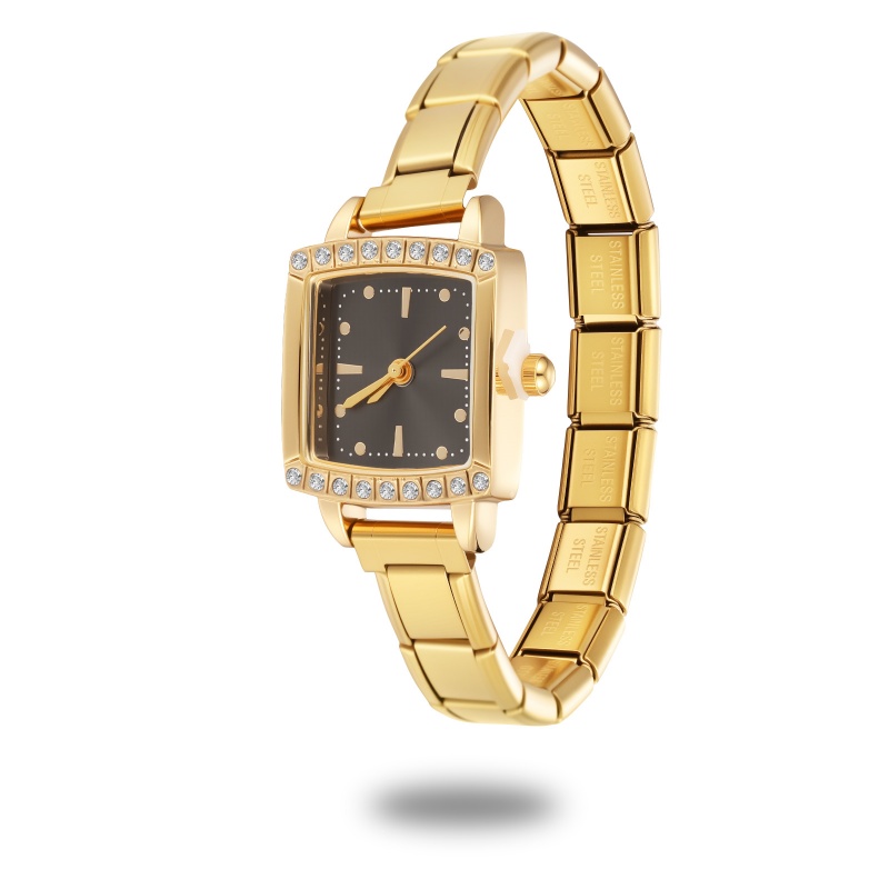 Shiny Zircon Square Luxury Wat - Luxury Watch Makes review and price