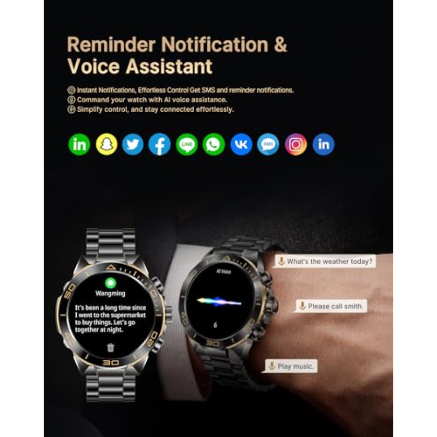 Smart Watch for Men Answer/Mak - Luxury Watch Makes review and price