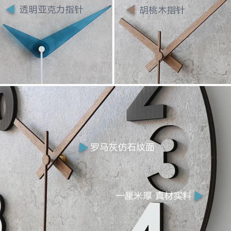 Modern 3d Wall Clock Wood Cloc - Luxury Watch Europe review and price