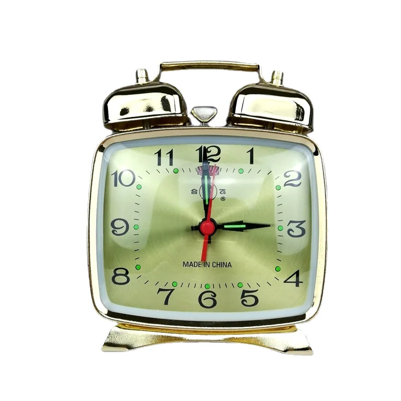 Metal Mechanical Alarm Clock C - Luxury Watch Face review and price