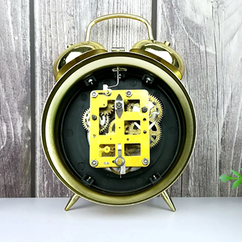 Metal Mechanical Alarm Clock C - Luxury Watch Face review and price