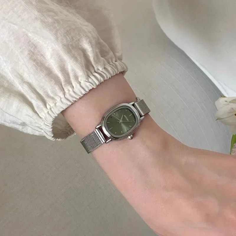 Small Oval Dial Green Watch Si - Quiet Luxury Watch review and price